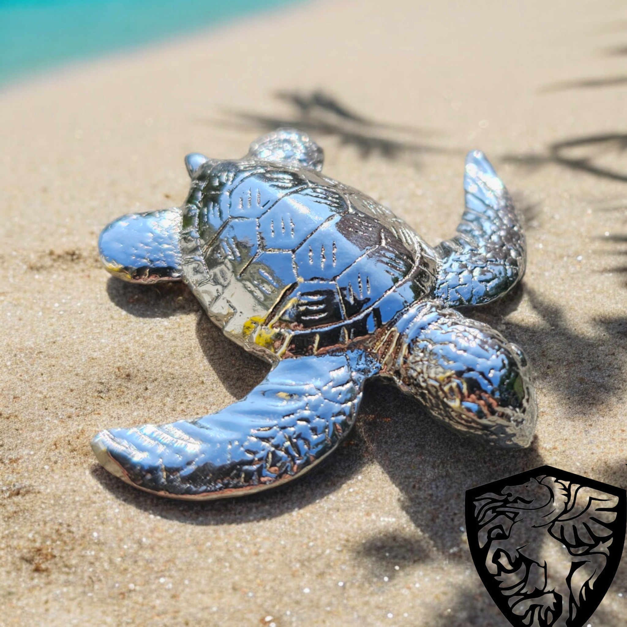 sea turtle 1.6ozt 999 fine silver