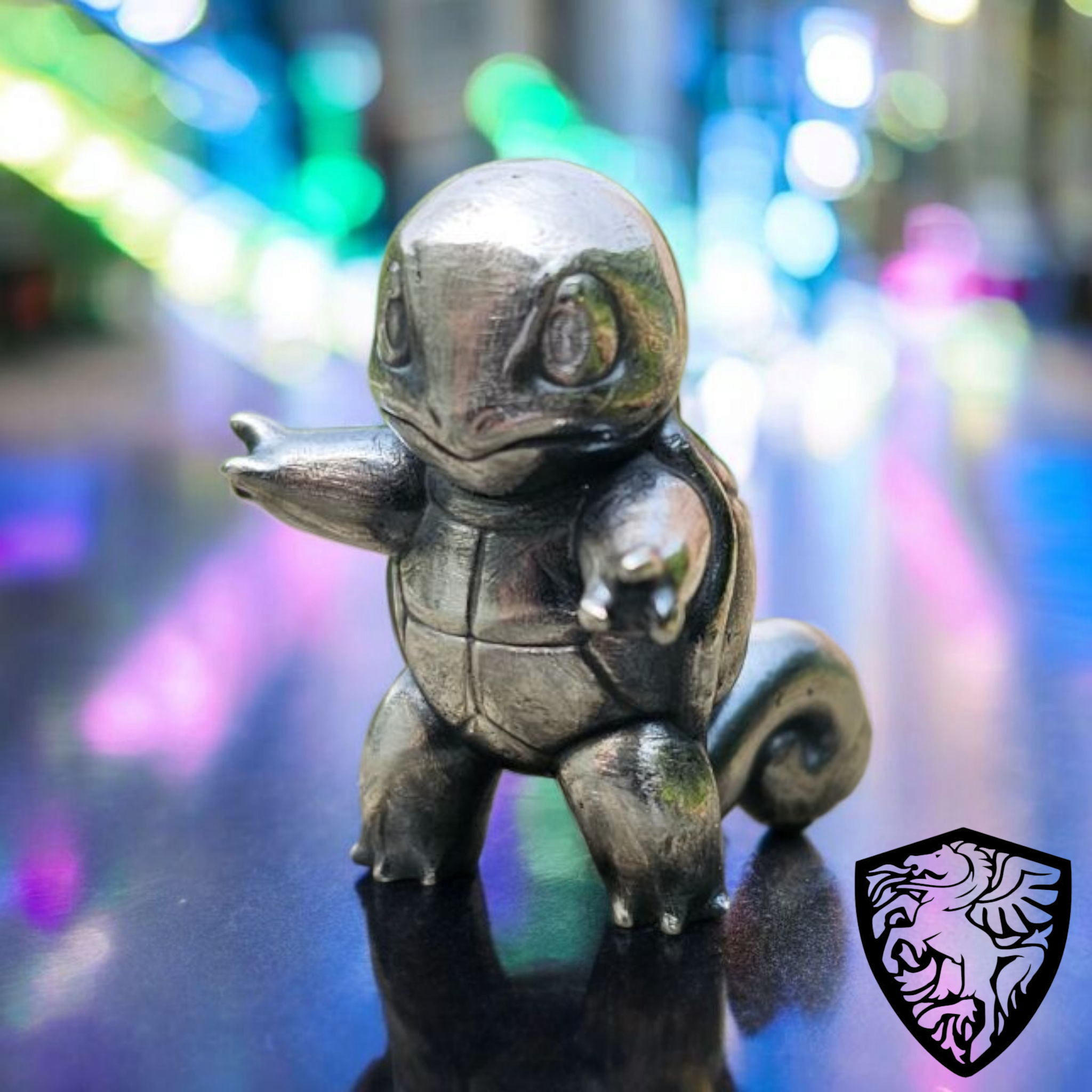 Squirtle 999 fine silver