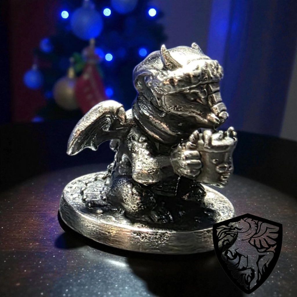 Dragon drinking hot coco