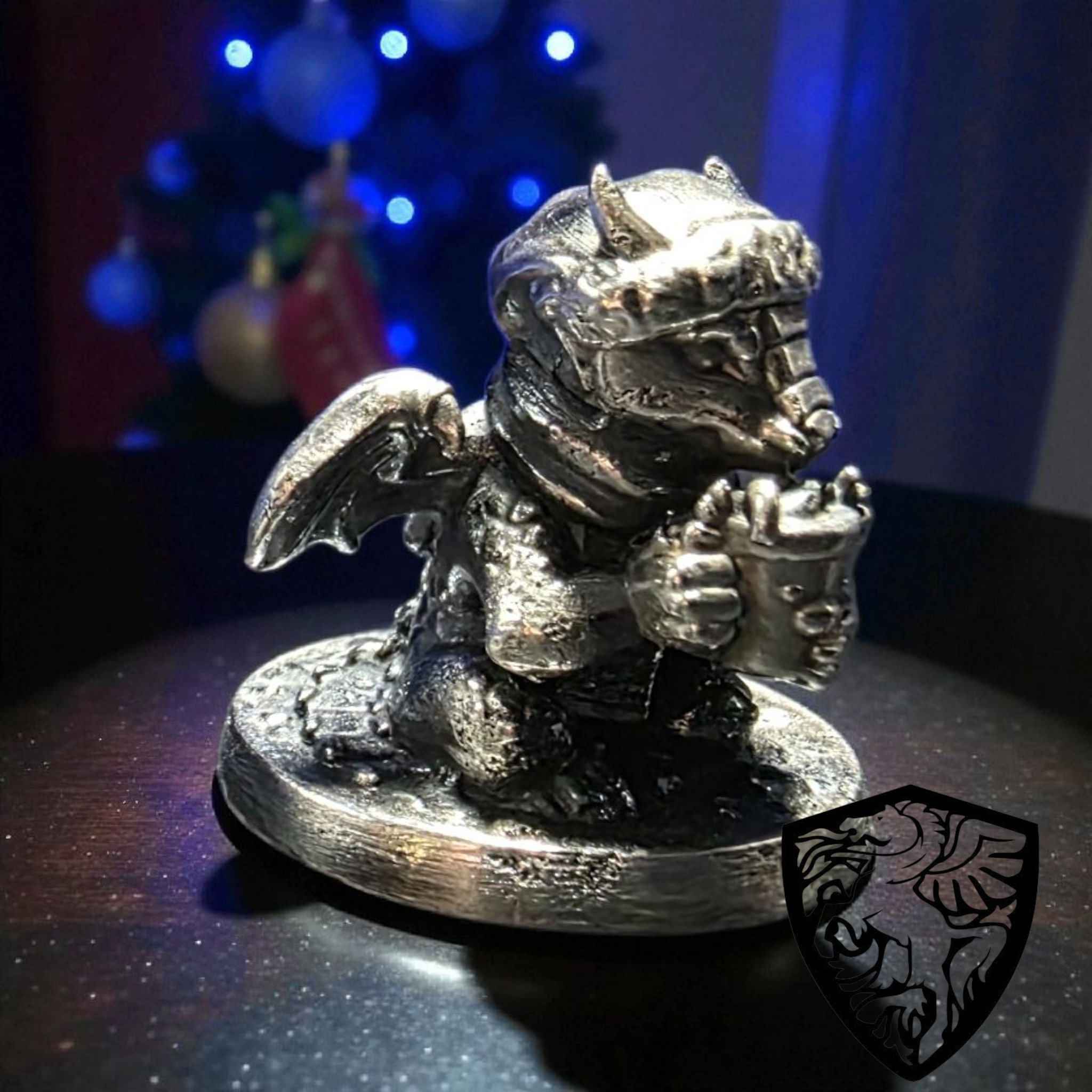 Dragon drinking hot coco