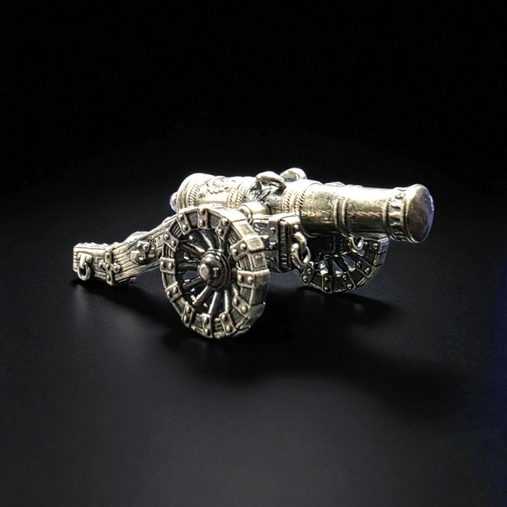 Pirate Cannon 999 fine silver
